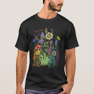 Blume Grafik für Wildblume Blumengärten T-Shirt