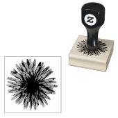 Blume Grafische Dekoration Gummistempel (Stempel)