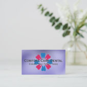 Blume Graphic | Zahnarzt Visitenkarte (Stehend Vorderseite)