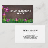 Blume Gras | Landflucht Visitenkarte (Vorne/Hinten)