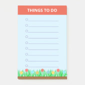 Blume & Gras Personalisierte Dinge zu tun Post-it Klebezettel (Vorderseite)