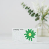 Blume: Grass Green Visitenkarte (Stehend Vorderseite)