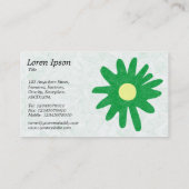 Blume: Grass Green Visitenkarte (Rückseite)