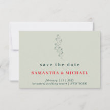 Blume Green Red Boho Rustic Rett Date Wedding