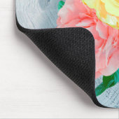 Blume Green Sheen Rose Tan Mousepad (Ecke)