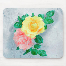 Blume Green Sheen Rose Tan Mousepad