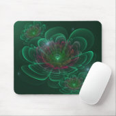 Blume Green Türkise Corolla Mousepad (Mit Mouse)