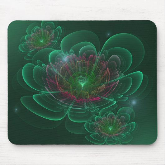 Blume Green Türkise Corolla Mousepad (Vorne)