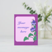 Blume - Grenz-Postkarte Postkarte (Stehend Vorderseite)
