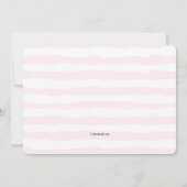 Blume Grenze Rosa religiöse Einladung (Rückseite)