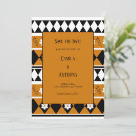 Blume Grenzstreifen Diamond-Boho Blumenmuster Einladung