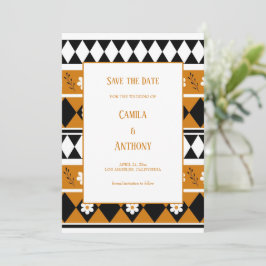 Blume Grenzstreifen Diamond-Boho Blumenmuster Einladung