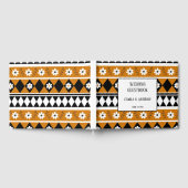 Blume Grenzstreifen Diamond-Boho Blumenmuster Gästebuch (Voll)