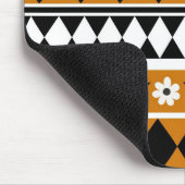 Blume Grenzstreifen Diamond-Boho Blumenmuster Mousepad (Ecke)