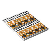 Blume Grenzstreifen Diamond-Boho Blumenmuster Notizblock (angewinkelt)