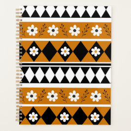 Blume Grenzstreifen Diamond-Boho Blumenmuster Planer