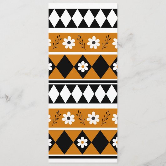 Blume Grenzstreifen Diamond-Boho Blumenmuster Programm (Rückseite)