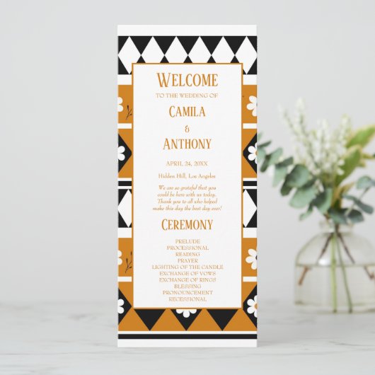 Blume Grenzstreifen Diamond-Boho Blumenmuster Programm (Stehend Vorderseite)