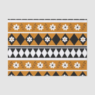 Blume Grenzstreifen Diamond-Boho Blumenmuster Seidenpapier