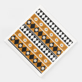 Blume Grenzstreifen Diamond-Boho Blumenmuster Serviette (Ecke)