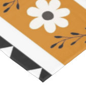Blume Grenzstreifen Diamond-Boho Blumenmuster Tischdecke (Schrägansicht)