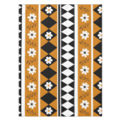 Blume Grenzstreifen Diamond-Boho Blumenmuster Tischdecke (Vorderseite)
