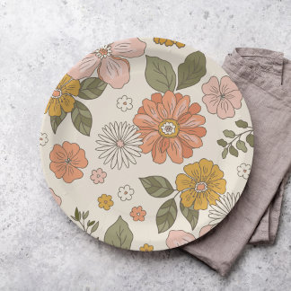Blume Groovy | Boho | 70ER Pappteller