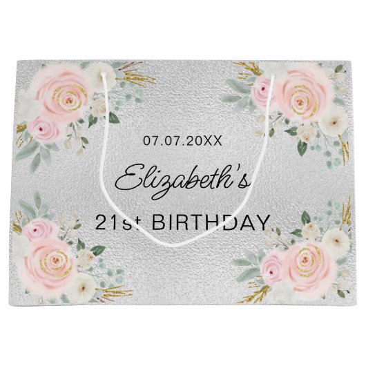 Blume Große Geschenktüte (Vorderseite)