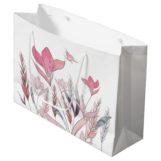 Blume Große Geschenktüte (Vorderseite Schrägansicht)