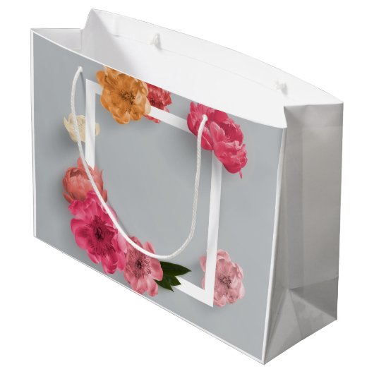 Blume Große Geschenktüte (Rückseite Schrägansicht)