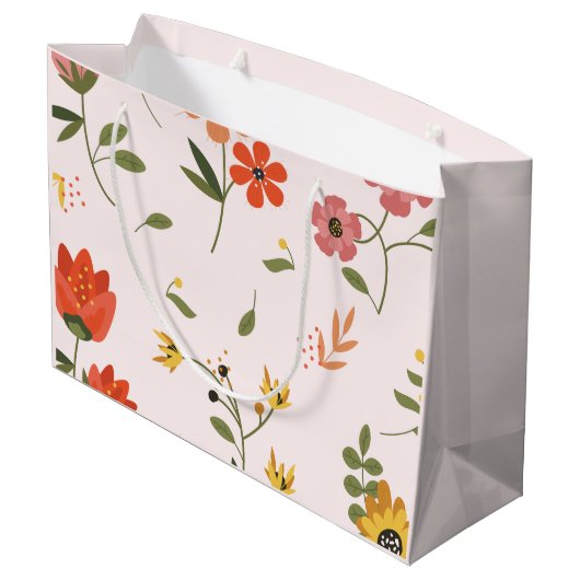 Blume Große Geschenktüte (Rückseite Schrägansicht)