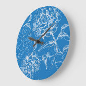 Blume Große Wanduhr (Winkel)
