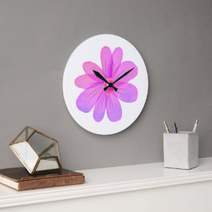 Blume Große Wanduhr
