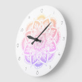 Blume Große Wanduhr (Winkel)