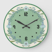 Blume Große Wanduhr (Vorderseite)