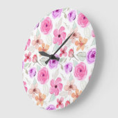 Blume Große Wanduhr (Winkel)