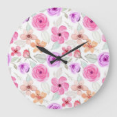 Blume Große Wanduhr (Vorderseite)