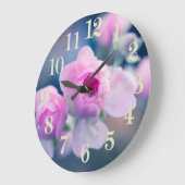 Blume Große Wanduhr (Winkel)