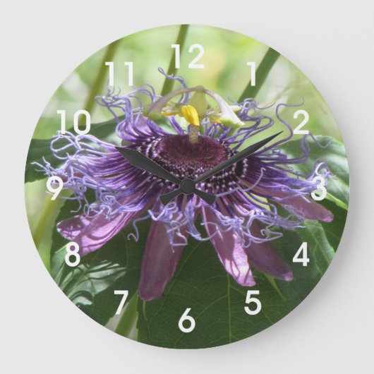 Blume Große Wanduhr (Vorderseite)