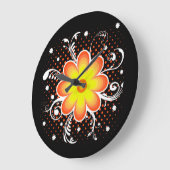 Blume Große Wanduhr (Winkel)