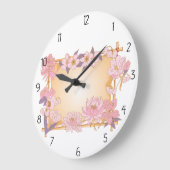 Blume Große Wanduhr (Winkel)