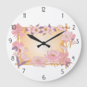 Blume Große Wanduhr (Vorderseite)