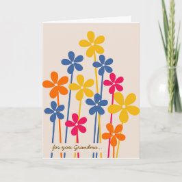 Blume Großmutter Muttertag Karte