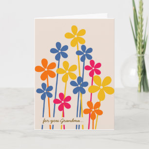 Blume Großmutter Muttertag Karte