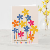 Blume Großmutter Muttertag Karte (Gelbe Blume)