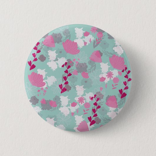 Blume grün button (Vorderseite)