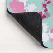 Blume grün mousepad (Ecke)