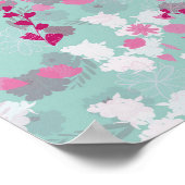 Blume grün poster (Ecke)