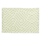 Blume grün und cremefarben kissenbezug (Rückseite-Links)