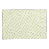 Blume grün und cremefarben kissenbezug (Vorderseite-Rechts)